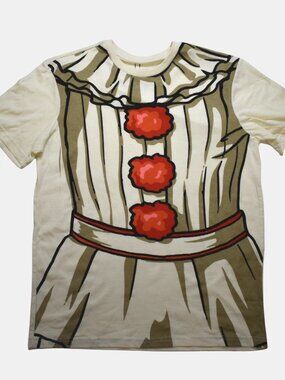 Stephen King's IT Chapter Two Pennywise Clown Costume Mens Shirt New Medium